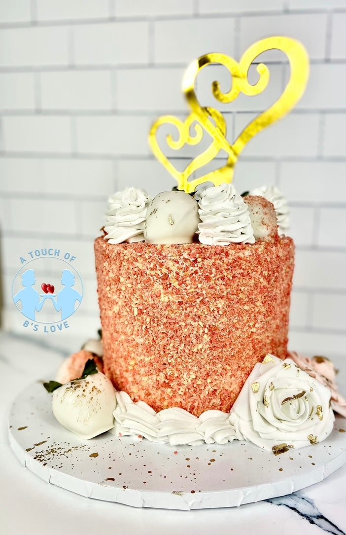 Strawberry Crunch Cake